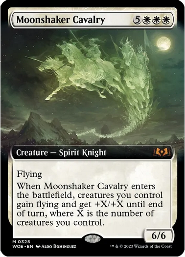 Folie Moonshaker Cavalry (Erweiterte Grafik) – Wilds of Eldraine (WOE) – NM