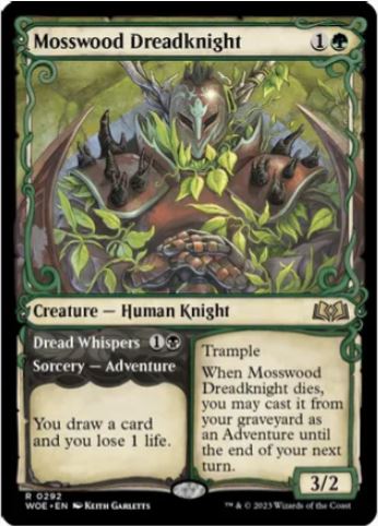 Mosswood Dreadknight (Vitrine) – Wilds of Eldraine (WOE) – NM