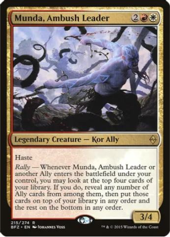 Munda, Ambush Leader – Battle for Zendikar (BFZ) – LP