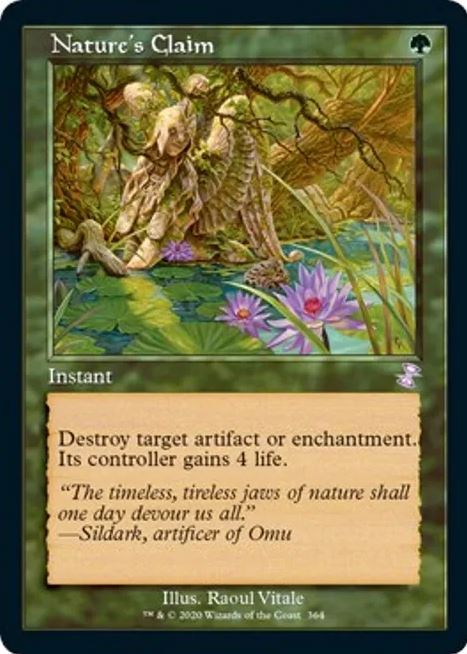 Foil Nature's Claim - Time Spiral: Remastered (TSR) - NM