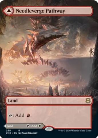 Needleverge Pathway (Borderless) - Zendikar Rising (ZNR) - NM