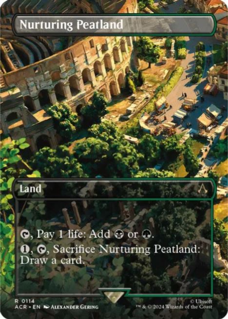 Foil Nurturing Peatland (Borderless) - Universes Beyond: Assassin's Creed (ACR) - NM