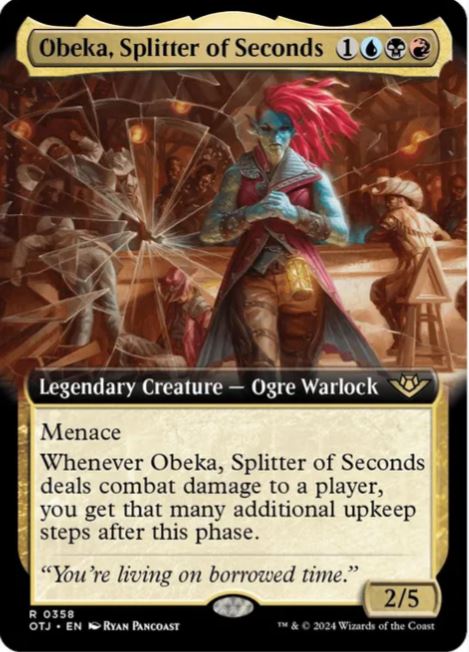 Foil Obeka, Splitter of Seconds (Extended Art) - Outlaws of Thunder Junction (OTJ) - NM