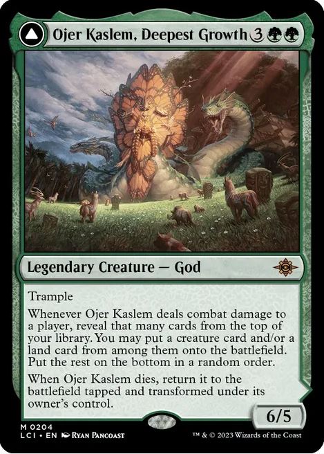 Foil Ojer Kaslem, Deepest Growth - The Lost Caverns of Ixalan (LCI) - MP (factory track line)