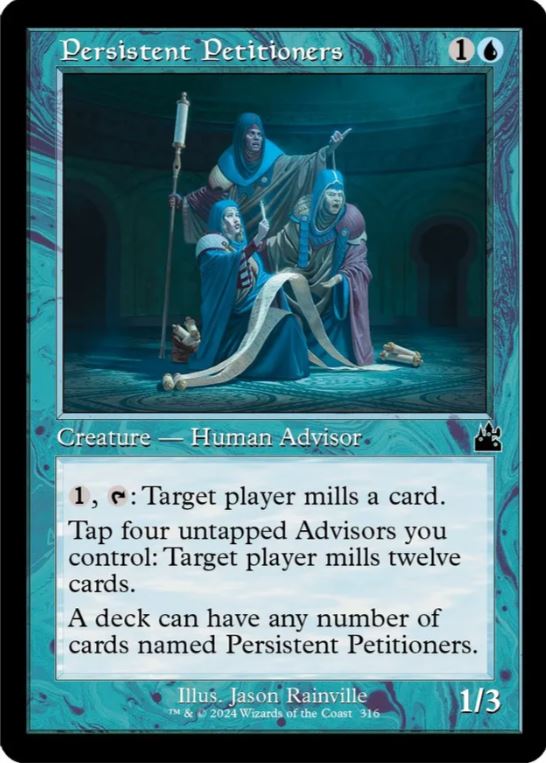 Foil Persistent Petitioners (Retro Frame) - Ravnica Remastered (RVR) - NM