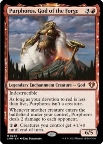 Purphoros, God of the Forge - Commander Masters (CMM) - NM