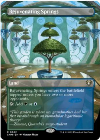 Rejuvenating Springs (Borderless) - Commander Masters (CMM) - NM