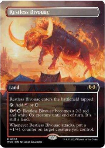 Restless Bivouac (Borderless) – Wilds of Eldraine (WOE) – NM