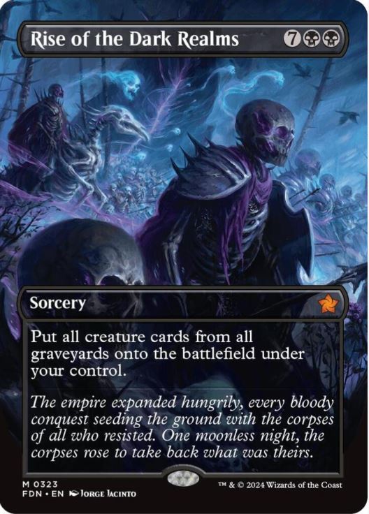 Foil Rise of the Dark Realms (Borderless) - Foundations (FDN) - NM