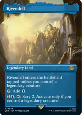 Foil Rivendell (Borderless) - Universes Beyond: The Lord of the Rings: Tales of Middle-earth (LTR) - NM