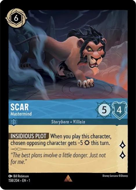 Lorcana – Scar – Mastermind – Das erste Kapitel – NM Cold Foil