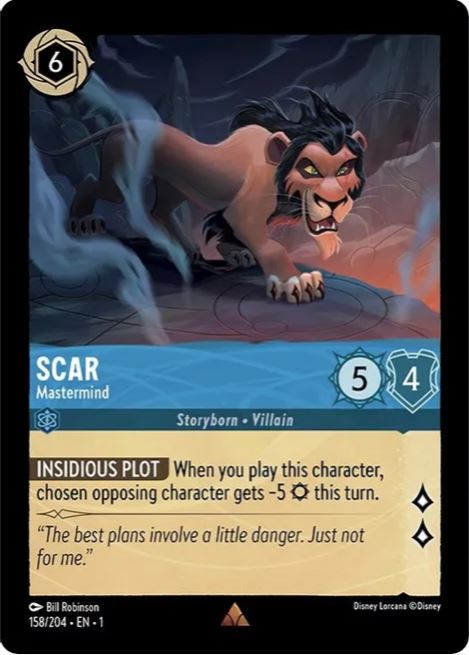 Lorcana - Scar - Mastermind - The First Chapter - NM Cold Foil