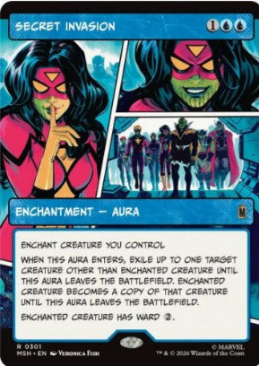 Foil Secret Invasion (Borderless) - Marvel Super Heroes (MSH) - NM