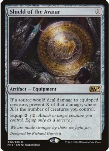 Foil Shield of the Avatar - Magic 2015 (M15) - LP