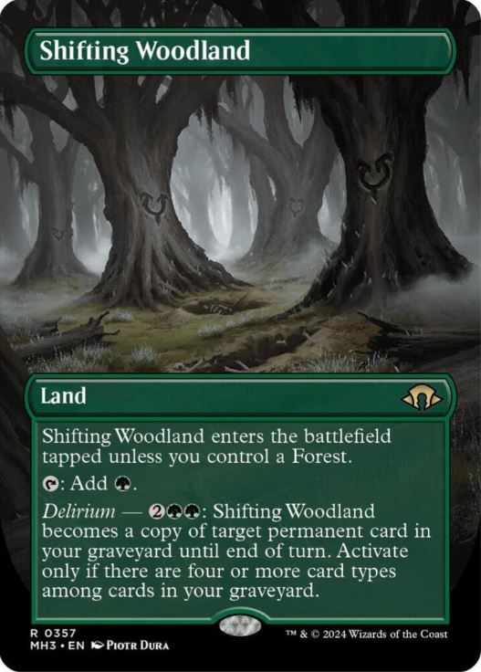 Shifting Woodland (Borderless) - Modern Horizons 3 (MH3) - NM