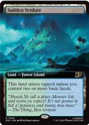Sodden Verdure (Extended Art) - Commander: Marvel Super Heroes (MSC) - NM