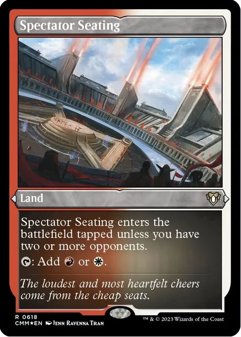 Spectator Seating (Foil Etched) - Commander Masters (CMM) - NM