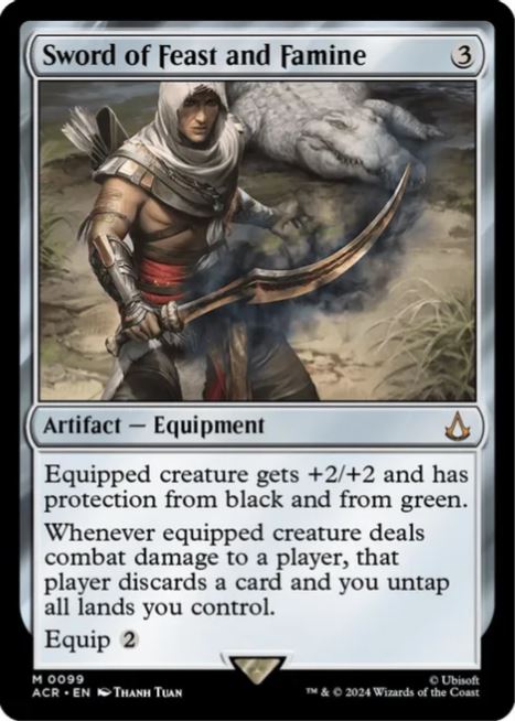 Foil Sword of Feast and Famine - Universes Beyond: Assassin's Creed (ACR) - NM