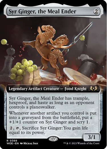 Folie Syr Ginger, the Meal Ender (Erweiterte Grafik) – Wilds of Eldraine (WOE) – NM