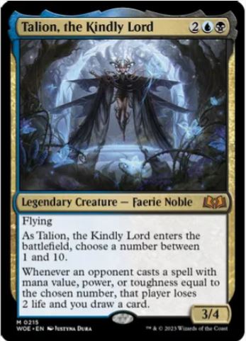 Talion, the Kindly Lord - Wilds of Eldraine (WOE) - NM