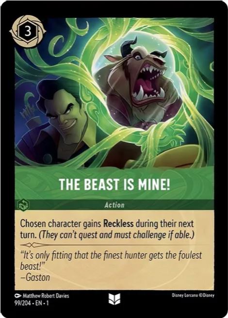 Lorcana - The Beast is Mine! - The First Chapter - NM Cold Foil
