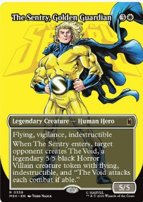 The Sentry, Golden Guardian (Borderless) - Marvel Super Heroes (MSH) - NM