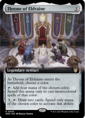 Foil Throne of Eldraine (Extended Art) - Commander: Wilds of Eldraine (WOC)