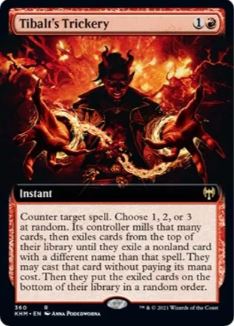 Tibalt's Trickery (Extended Art) - Kaldheim (KHM) - NM