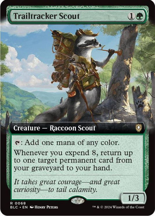 Trailtracker Scout (Extended Art) - Commander: Bloomburrow (BLC) - NM