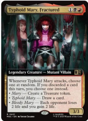 Typhoid Mary, Fractured (Extended Art) - Commander: Marvel Super Heroes (MSC) - NM
