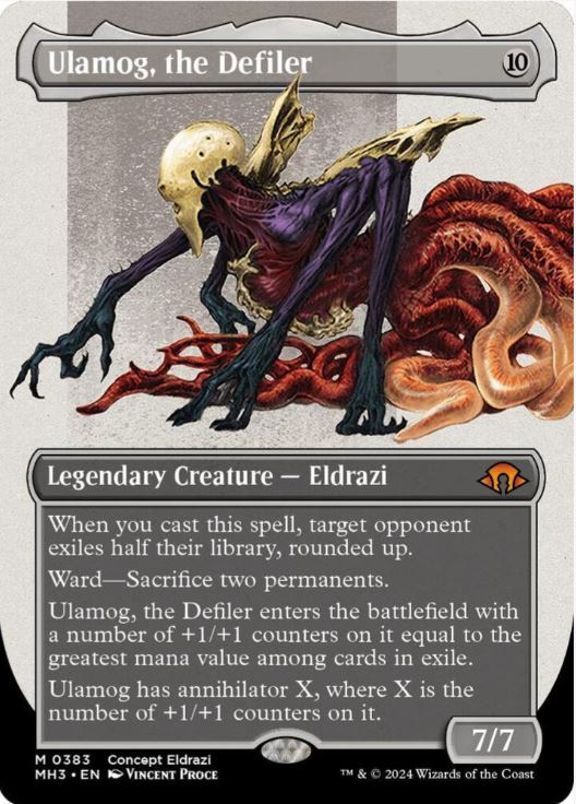 Ulamog, the Defiler (Borderless) - Modern Horizons 3 (MH3) - NM