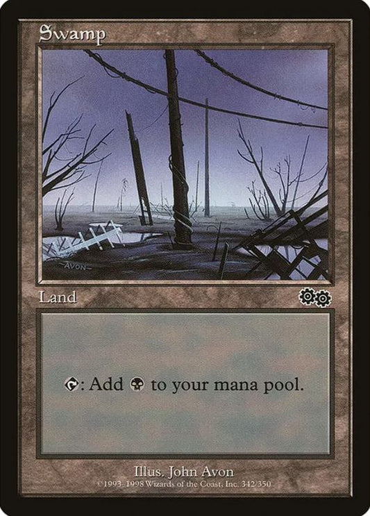 Swamp (342) - Urza's Saga (USG) - NM