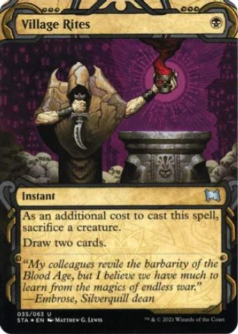 Village Rites (Foil Etched) - Strixhaven: Mystical Archives (STA) - NM