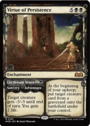 Virtue of Persistence (Showcase) - Wilds of Eldraine (WOE) - NM