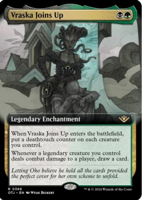 Foil Vraska Joins Up (Extended Art) - Outlaws of Thunder Junction (OTJ) - NM