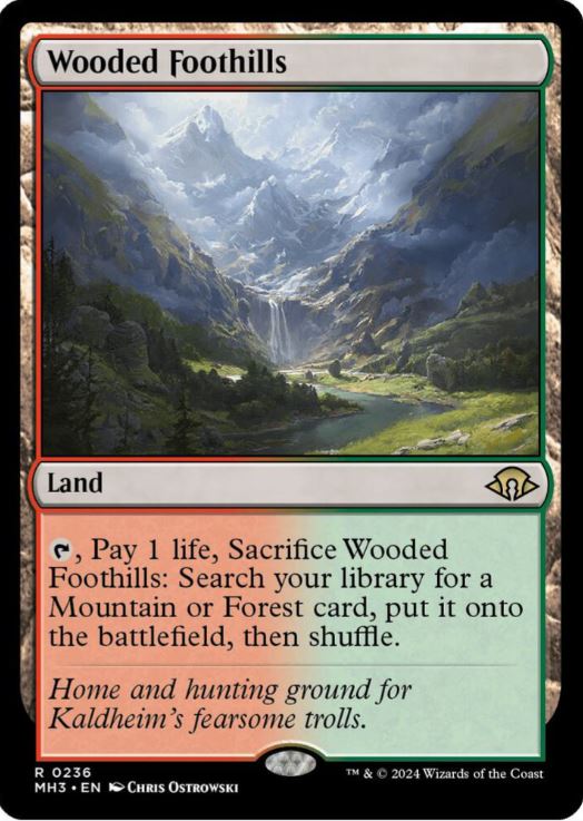 Foil Wooded Foothills - Modern Horizons 3 (MH3) - NM