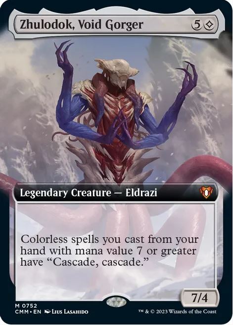 Zhulodok, Void Gorger (Extended Art) - Commander Masters (CMM) - NM